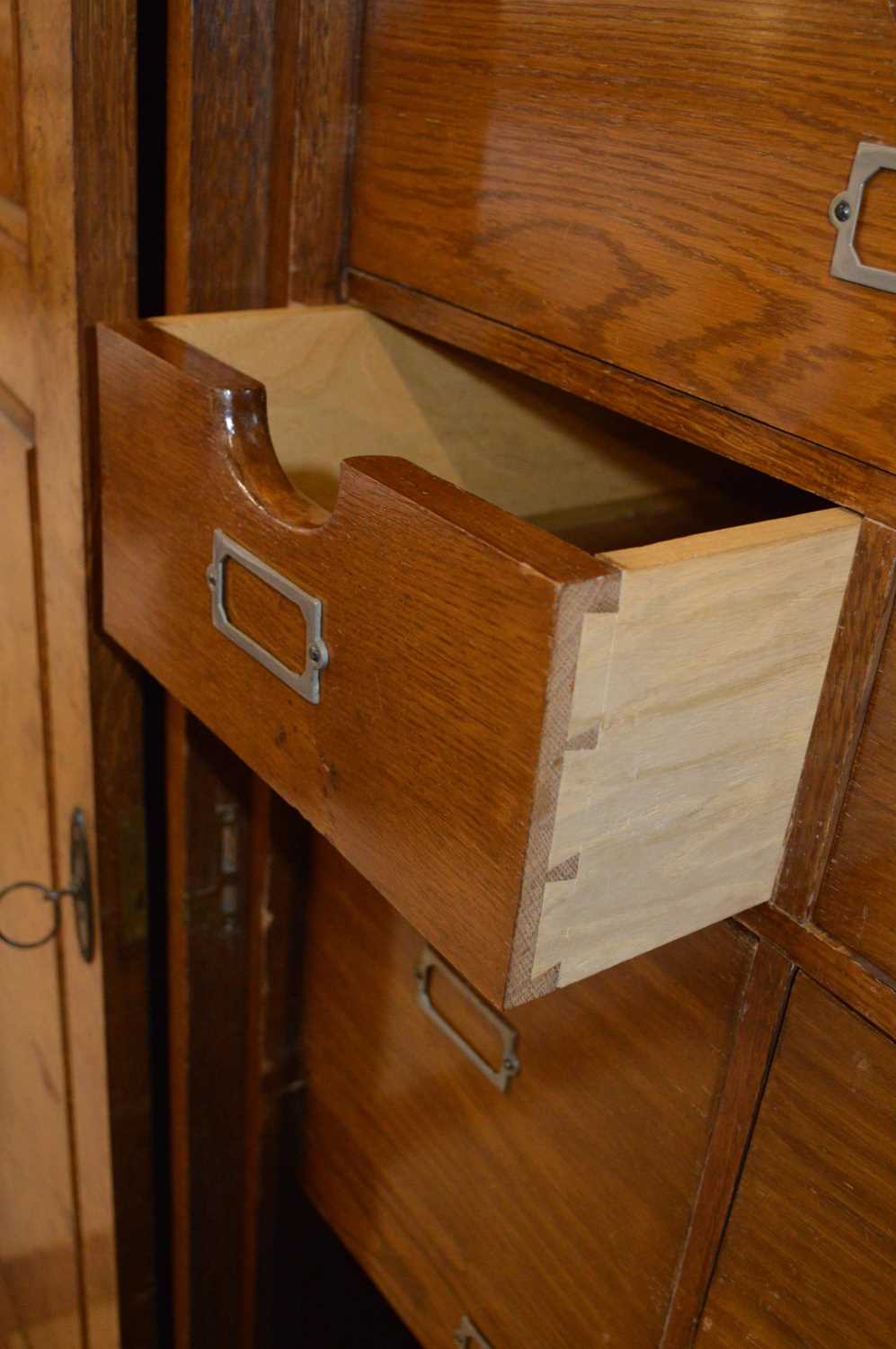 Early 20th Century Pollard Oak Compactum Wardrobe - Image 3 of 4