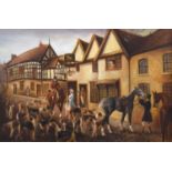 Herbert St. John Jones (British 1872-1939) "The Old Lamb Hotel, Hospital Street, Nantwich, about 183