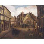 Herbert St. John Jones (British 1872-1939) "Old High Street, Nantwich, about 1889-1892"