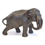 Japanese bronze figure of an elephant