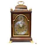 George III Mahogany gilt brass mounted table clock signed Yeldrae Notron, London