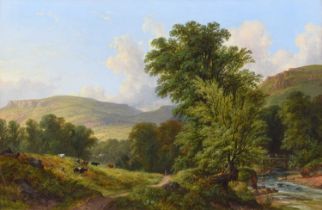 John Frederick Tennant (British 1796-1872) "Llangollen Headland"
