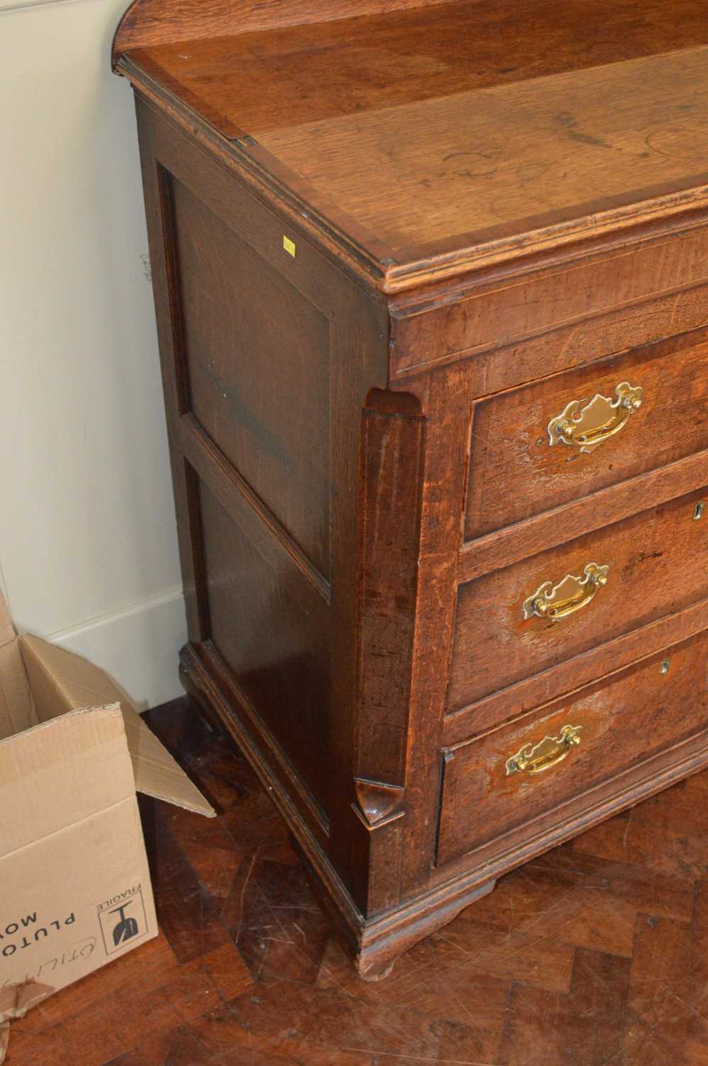 George III Oak Dresser Base - Image 5 of 13