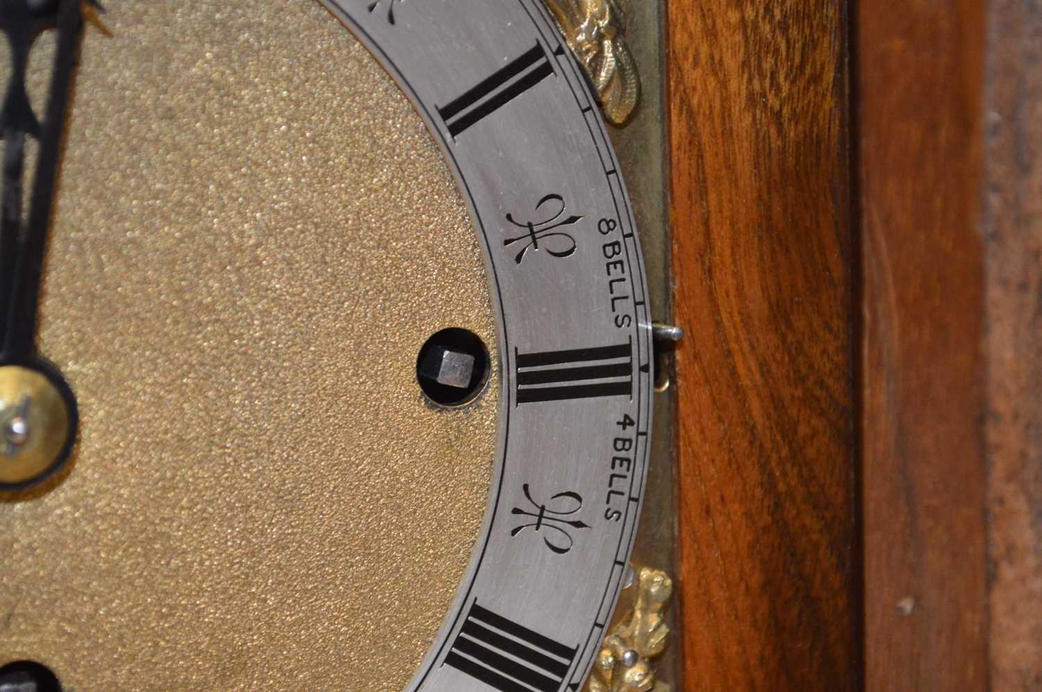 Triple Fusee Bracket Clock with 8 Bell Carrilon - Image 8 of 15