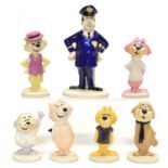 Seven John Beswick Top Cat Figures