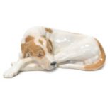 Royal Copenhagen figure Recumbent Pointer Dog