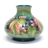 Moorcroft leaf and berry pattern vase