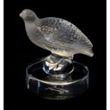 Lalique Quail Paperweight