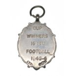 1945-46 Football Medal and Programme relating to Ron Matthews