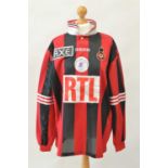 OGC Nice Jersey 1997 match worn Coupe de France shirt