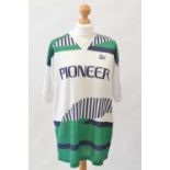 FC Groningen 1989-1990 UEFA Cup Winners' Cup match worn football shirt, short sleeves, size L,