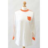 U18 Netherlands National Football Team Match worn away shirt from the group stages of the 1982 UEFA