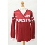 Servette Geneve Jersey 1988-1989 match worn UEFA Cup home football shirt