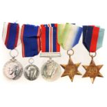 Royal Fleet Reserve Long Service and Victorian Medals.