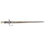 Modified 1874 Gras rifle bayonet,