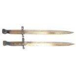 Two 1888 pattern bayonets