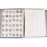 Album of historic silver and later Shillings, Sixpences, Groats and other coins.