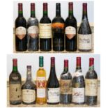 12 bottles Mixed Lot Assorted Red Table Wine plus 1 half bottle of Dessert Wine