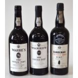 3 bottles Mixed Lot of Vintage Port