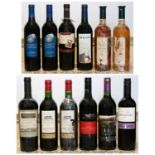 10 bottles Mixed Lot Good Red Drinking Wine plus 2 bottles Dessert Wine