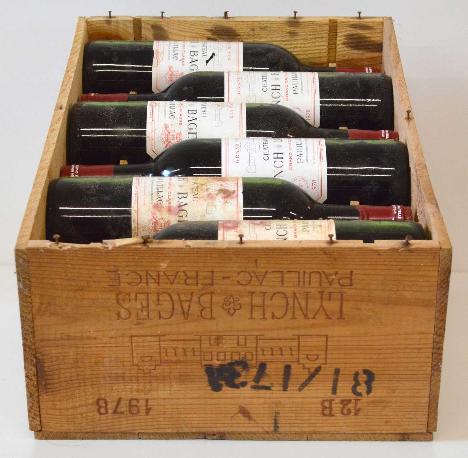 12 bottles in previously unopened OWC Chateau Lynch Bages Grand Cru Classe Pauillac Vintage 1978