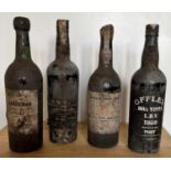 4 Bottles Mixed Lot well-cellared Vintage Port