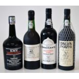 4 bottles Collection Fine Vintage & Aged Tawny Port and S.African Vintage Tawny