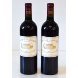 2 bottles Chateau Margaux 1er Grand Cru Classe Margaux 2002