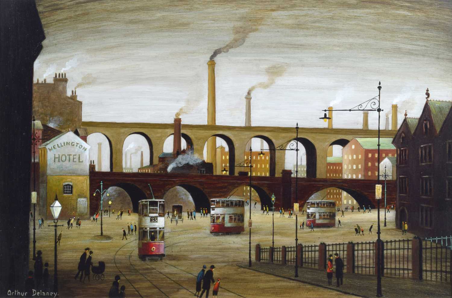 Arthur Delaney (British 1927-1987) "Stockport Viaduct"