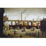 Arthur Delaney (British 1927-1987) "Stockport Viaduct"