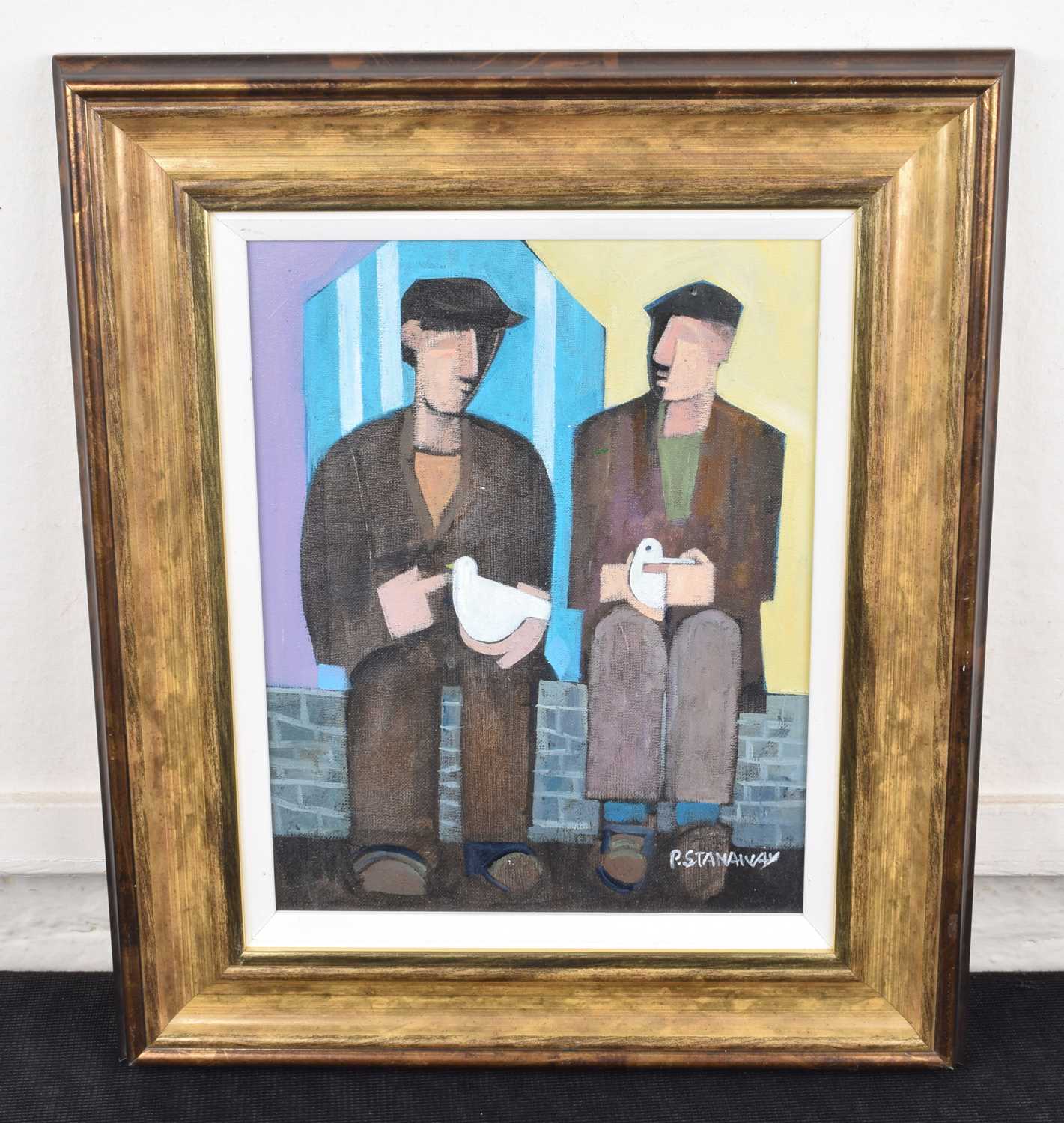 Peter Stanaway (British 1943-) "Pigeon Fanciers (Uncle Archie, Uncle Bill)" - Image 2 of 2