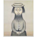 L.S. Lowry R.A. (British 1887-1976) "Woman with a Beard"