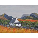 David Barnes (British 1943-2021) "Cottage in Snowdonia"