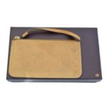 A Mulberry embossed wristlet purse,