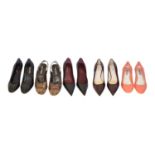 Five pairs of Prada heels,