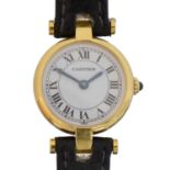 An 18ct gold Cartier Ronde quartz wristwatch,