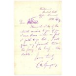 Charles Haddon Spurgeon (1834-1892) Signed Letter, 1890