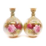 Pair of Royal Worcester vases