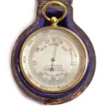 Cased Pocket Barometer A. Franks, Manchester, Liverpool & Hull