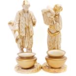 Pair of Royal Worcester figures