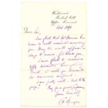 Charles Haddon Spurgeon (1834-1892) Signed Letter, 1891