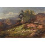 Joseph Adam (Scottish 1819-1886) and Joseph Denovan Adam R.S.A. (Scottish 1842-1896) Mountainous lan