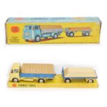 Corgi Gift Set No 11, ERF dropside lorry and platform trailer