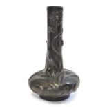 Art Nouveau Pewter Vase