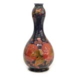 Moorcroft Pomegranate Pattern Double Gourd Shaped Vase