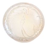 Lalique Powder Box & Cover Crane Decoration