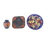 Three pieces of Moorcroft