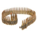 Machine gun belt of 59 7.62 inert rounds