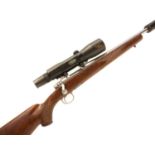 Remington 6mm bolt action rifle, Burris Laser Scope, and moderator, LICENCE REQUIRED