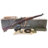 Cased BSA Lee Enfield No.4T .303 bolt action Sniper rifle LICENCE REQUIRED